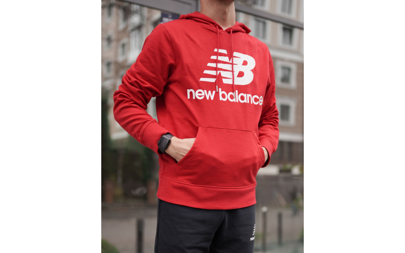 Кофта New Balance NB Ess Stacked Logo Po